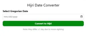 Hijri Date Converter