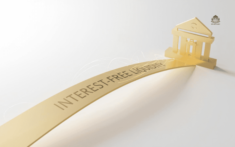 3D diagram showing the CBN Non-Interest Note as a bridge for liquidity management for Islamic banks.